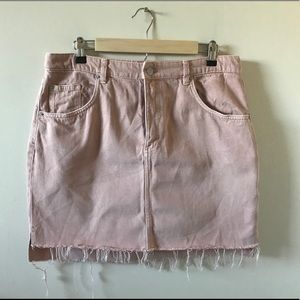 Cute, Pale Pink Mini Skirt - High Waist